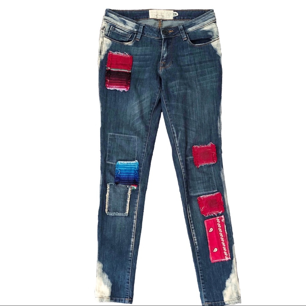 Artisan De Luxe for Free People Patch Skinny Jeans